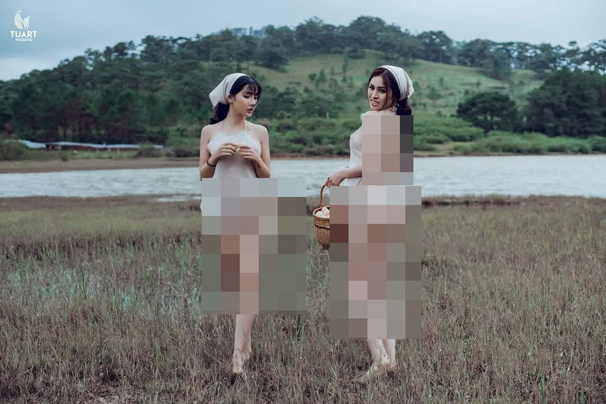 Ngay khi được chia sẻ, bộ ảnh và clip trên lập tức bị nhiều người lên án gay gắt bởi trang phục hở hang, cách tạo dáng lố bịch, phản cảm và đặc biệt tự ý chặt bẻ rừng thông để lại hình ảnh xấu cho địa điểm du lịch Tuyệt tình cốc Đà Lạt.