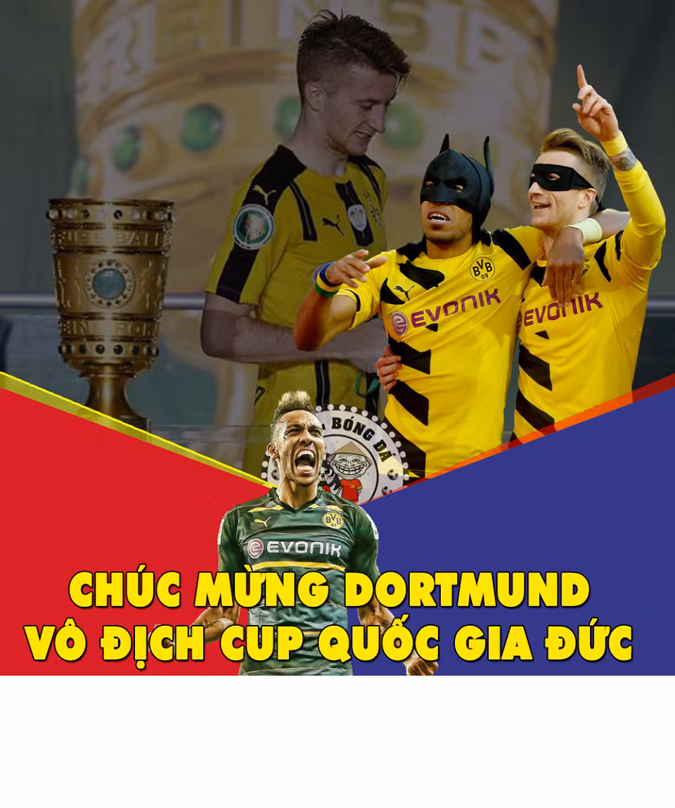 Dù không có được chiếc cúp Bundesliga nhưng Dortmund cũng tự an ủi bản thân bằng chiếc cúp Quốc gia Đức.