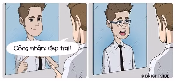 Với những " anh chàng 4 mắt" dù ngoan cố đến đâu họ cũng không thể sống mãi với những hình ảnh mờ mờ ảo ảo khi không có chiếc kính. Thử tưởng tượng một ngày họ không đeo kính thì tất cả mọi thứ quanh họ đều trở nên "ảo diệu" và sẽ thấy cả thế giới này khác xa 180 độ.