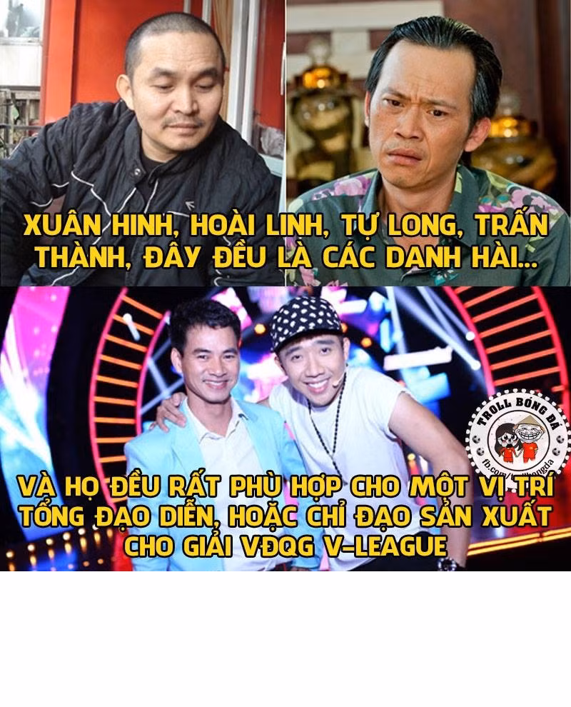 Nhiều NHM coi giải V.League như một sân khấu hài lớn. Ảnh trong bài: Troll bóng đá.