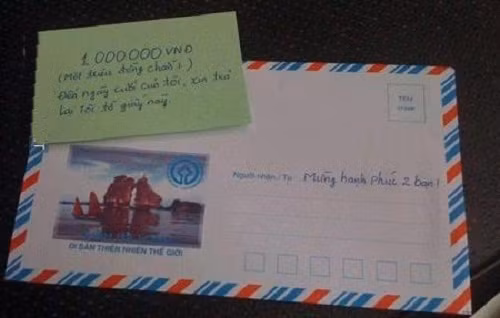 Chắc hẳn đây là trường hợp mừng cưới của nhân vật siêu "lầy". Ảnh trong bài: Sưu tầm Facebook.