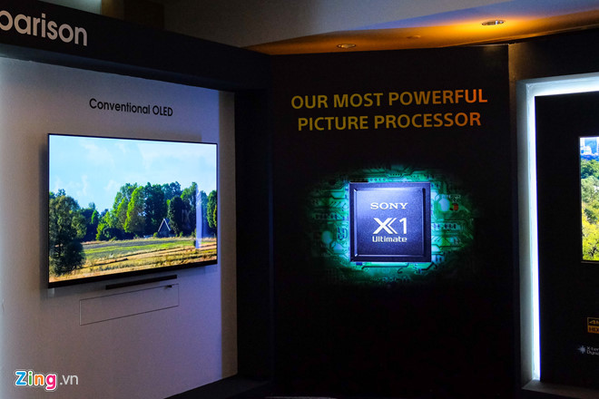 Các tính năng nâng cao của hình ảnh bao gồm cải thiện chất lượng cho phim Netflix, chế độ hiển thị theo chuẩn Calman và chế độ tăng độ tương phản Pixel Contrast Booster. Các tính năng này có được nhờ vi xử lý đời mới Sony X1 Ultimate.
