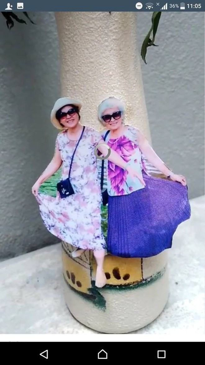 Cụ thể, bà ngoại Thiên Ca đã in những bức ảnh trước đó chụp với bạn bè ra sau đó cắt lấy phần thân và gắn vào các phụ kiện có sẵn trong nhà như chai nước, lọ hoa.... công đoạn cuối cùng là chụp lại và đăng lên mạng xã hội. Bà còn tự nhận đây chính là "nghệ thuật ghép ảnh phiên bản U70".