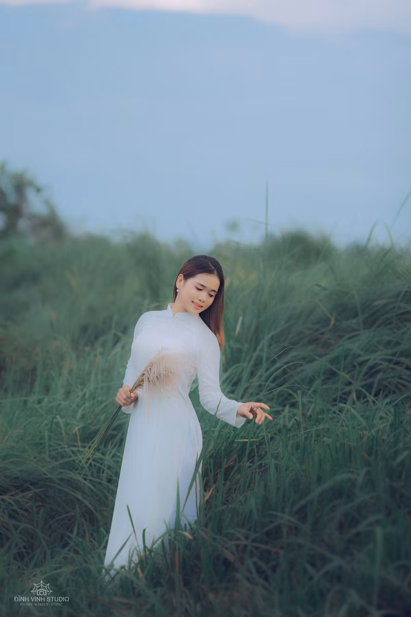 Tranh thủ thời gian cỏ lau mọc rộ, nhiều bạn trẻ tại xứ Nghệ đã tới đây để chụp ảnh check-in và khiến khung cảnh nơi đây khá nhộn nhịp.