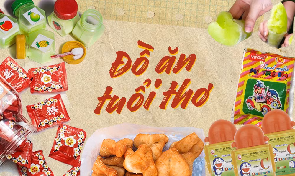 Sinh ra và lớn lên thuộc thế hệ 8X và 9X chắc hẳn trong mỗi người chúng ta sẽ không thể quên đi những món ăn đã làm nên tuổi thơ dữ dội của mình. Cũng chỉ từ những đồ ăn vặt đó một lần nữa xuất hiện và đem những bạn trẻ hoài niệm về những ngày xưa đi học về là lại được ông bà, bố mẹ đón và mua cho chút quà.