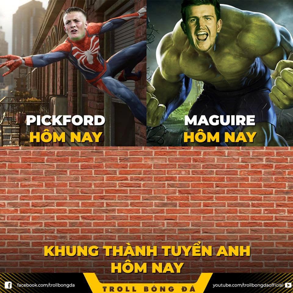 Có Pickford và Maguire khung thành ĐT Anh chẳng khác gì một bức tường thành vững chắc.