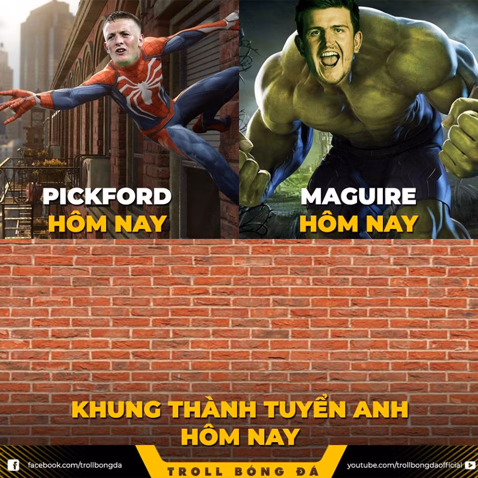 Có Pickford và Maguire khung thành ĐT Anh chẳng khác gì một bức tường thành vững chắc.