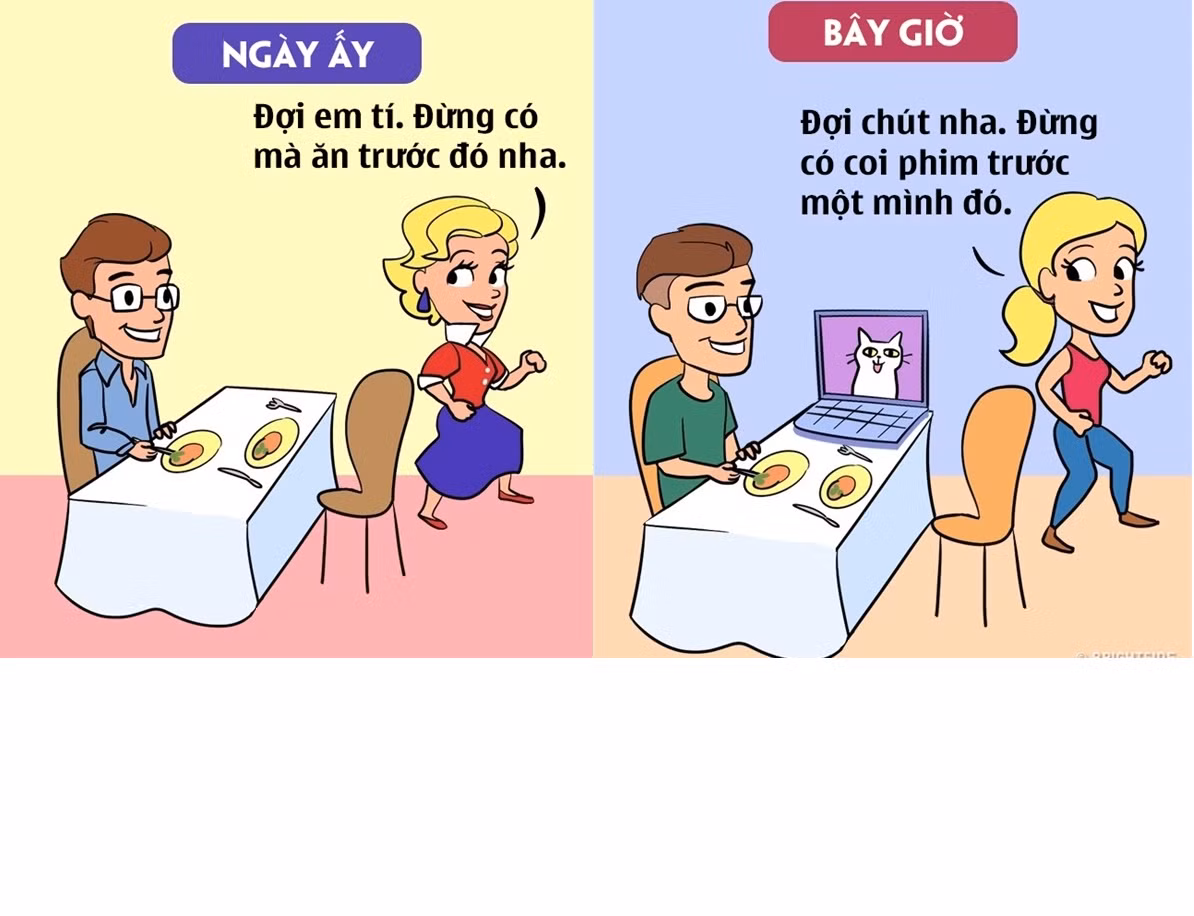 Miếng ăn vô cùng quan trọng nhưng ngày nay từng giây xem phim còn quan trọng hơn miếng ăn.