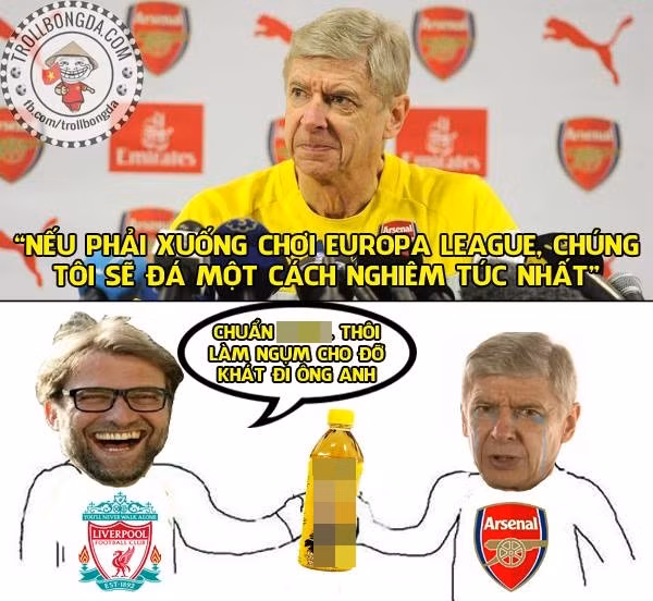 HLV Arsene Wenger hứa rằng nếu phải xuống chơi tại Europa League, Arsenal của ông sẽ thi đấu nghiêm túc nhất có thể.