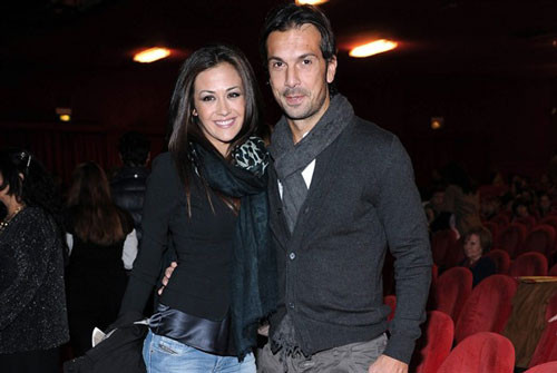 Davide Bombardini (cựu tiền vệ Albinoleffe) và Giorgia Palmas – Á hậu thế giới năm 2000.