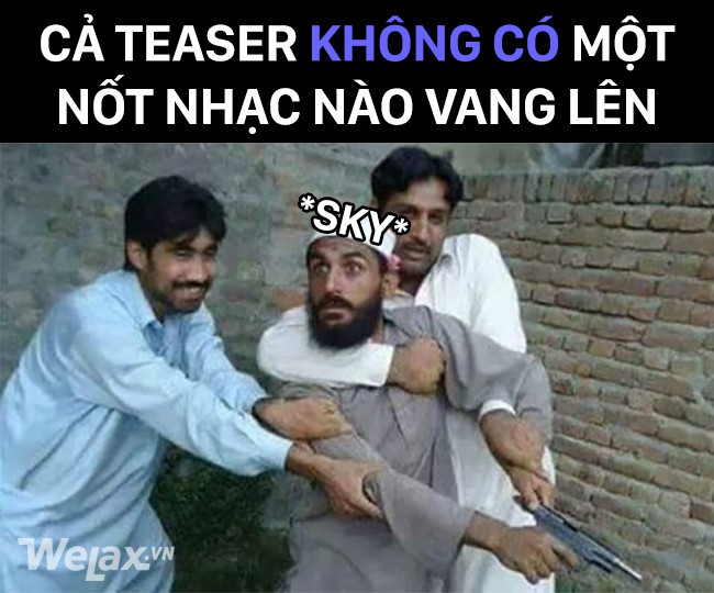 Ngoài sự không đúng với kì vọng thì teaser "Chạy ngay đi" không có tí nhạc cũng khiến nhiều người rơi vào cảm giác bị lừa đảo.