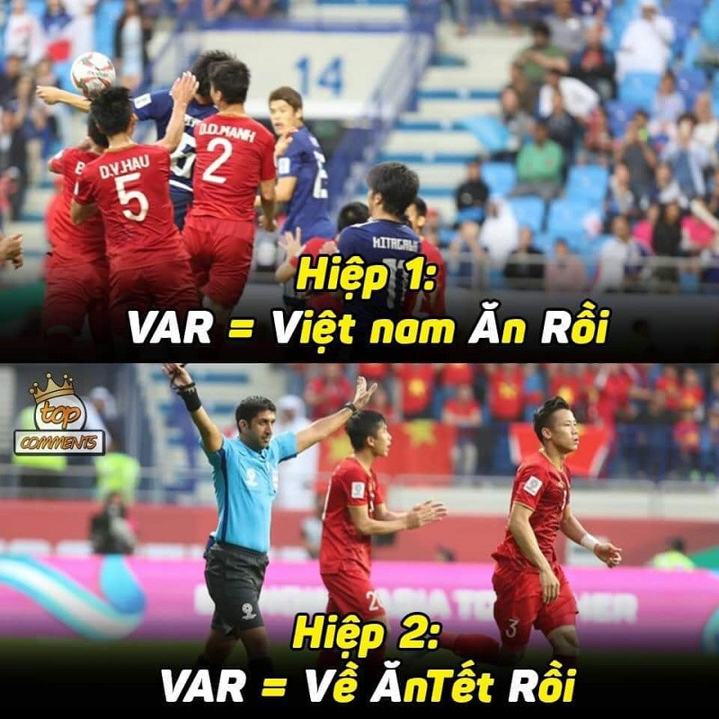 Đây là cách nhìn của NHM về công nghệ VAR trong trận đấu giữa tứ kết Asian Cup 2019 giữa đội tuyển Việt Nam và Nhật Bản.
