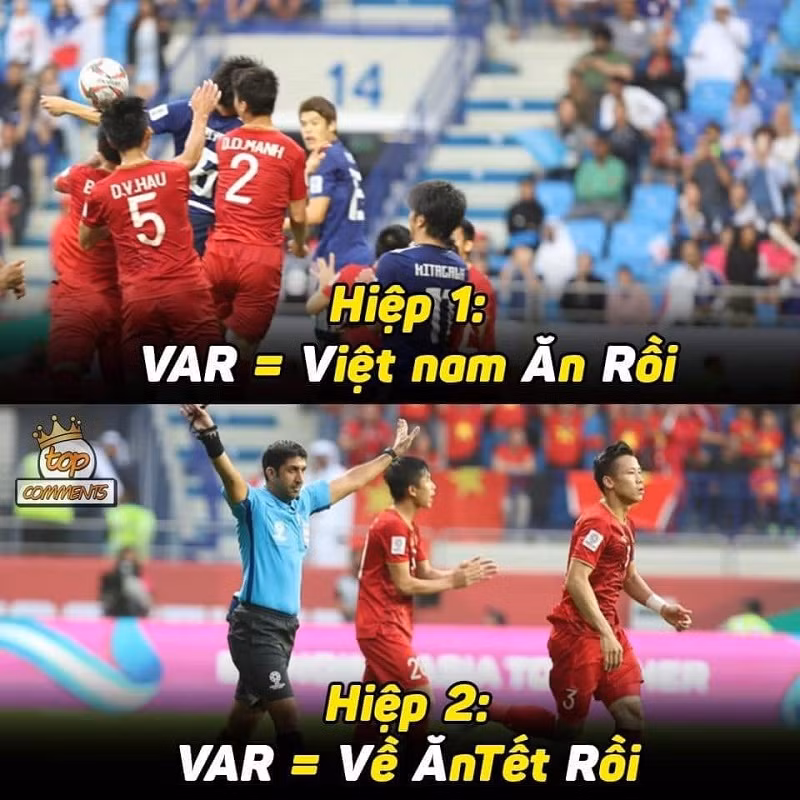 Đây là cách nhìn của NHM về công nghệ VAR trong trận đấu giữa tứ kết Asian Cup 2019 giữa đội tuyển Việt Nam và Nhật Bản.