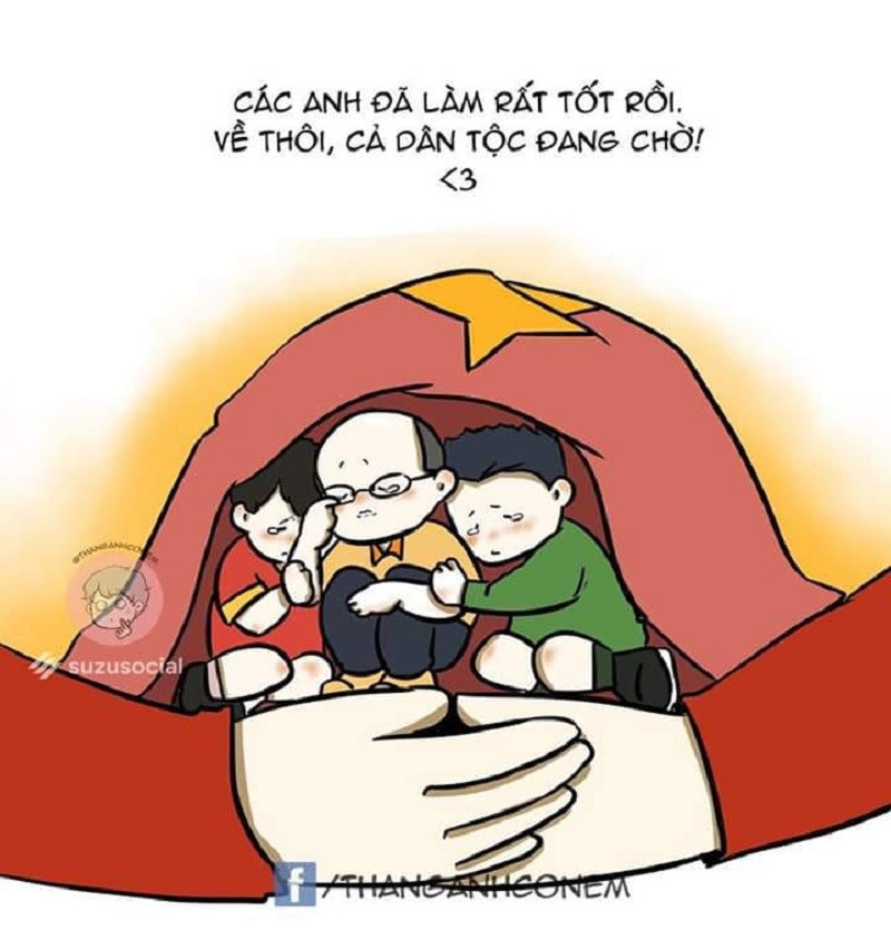 Các cầu thủ trở về trong vòng tay ấm áp của triệu NHM sau kì tích tại Asian Cup 2019.