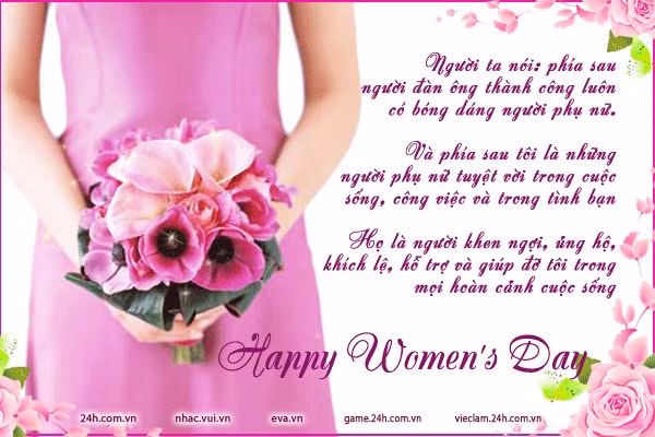 Nhung loi chuc 8/3 hay nhat gui me va 