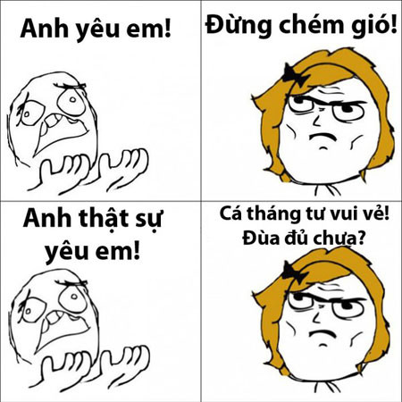 Đây là bối cảnh tỏ tình ngày cá tháng tư.