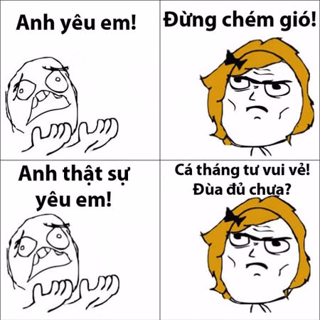 Đây là bối cảnh tỏ tình ngày cá tháng tư.