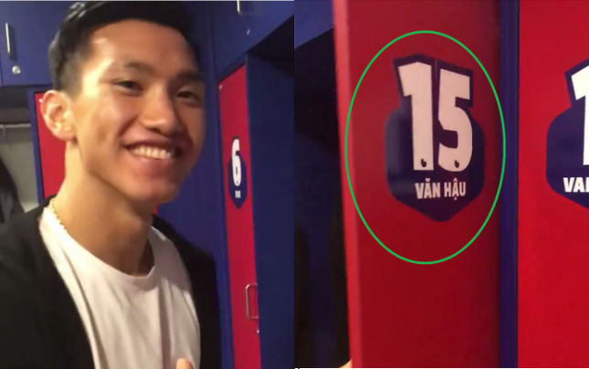 Thông thường, trên áo đấu và truyền thông Hà Lan, Văn Hậu sẽ được viết tên bằng "Van Hau". Nhưng trong phòng thay đồ, nơi thuộc về nội bộ đội bóng và gần gũi nhất với các cầu thủ, SC Heerenveen sử dụng tiếng Việt có dấu để thể hiện đầy đủ tên của tân binh 20 tuổi.