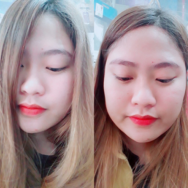 Nhìn sự khác biệt cho gương mặt đến từ kiểu tóc, chắc hẳn các chị em phải cảm ơn rối rít người đã tạo kiểu cho mái tóc ngắn này.