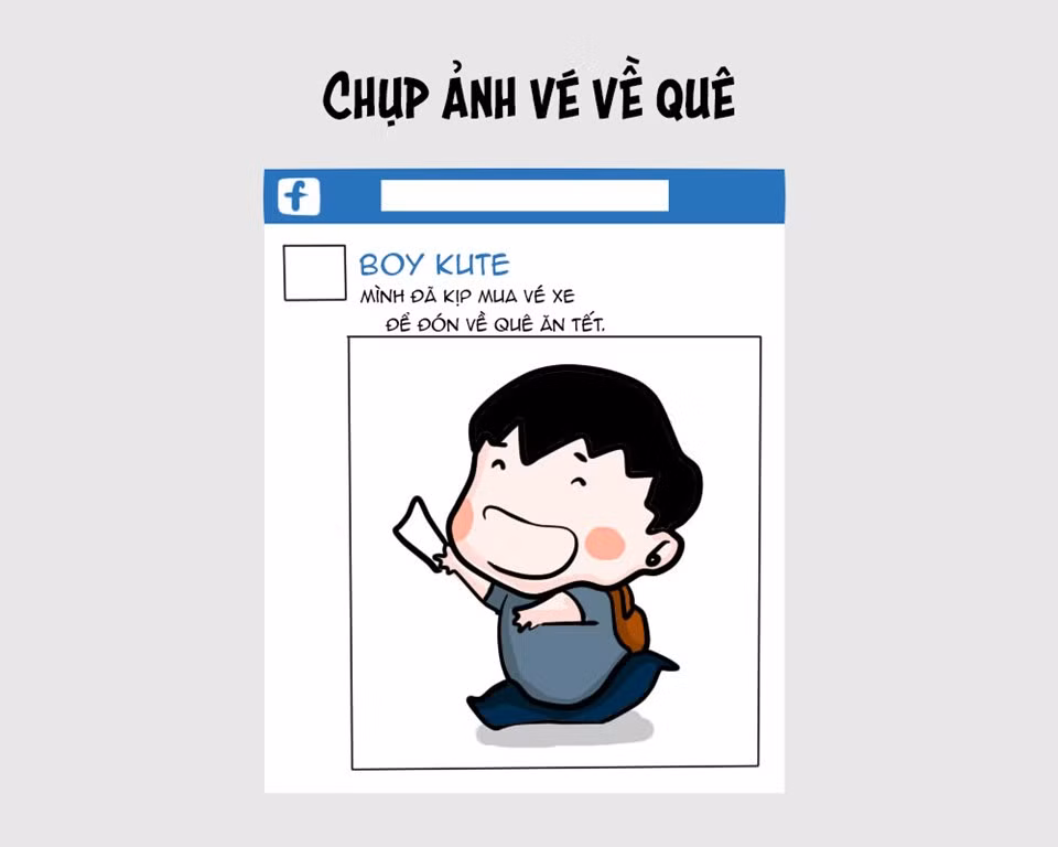 Một trong những hạnh phúc to lớn của sinh viên đi làm, đi học xa nhà chính là được về nhà vào mỗi dịp Tết. Hồi hộp và háo hức, nhiều bạn trẻ quyết định đánh dấu khoảnh khắc đoàn tụ bằng cách chụp ảnh "vé xe" như là cách để thông báo với với cả thế giới rằng: "Con sắp về nhà rồi ba má ơi!"
