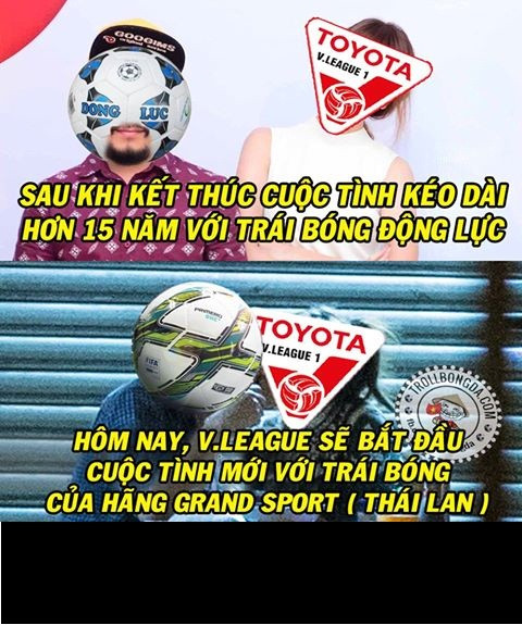 Chuyện tình dài hơn 15 của V.League với trái bóng Động Lực đã kết thúc. Ở mùa giải mới, BTC giải đấu này đã quyết định kết duyên với trái bóng của hàng Grand Sport của Thái Lan.