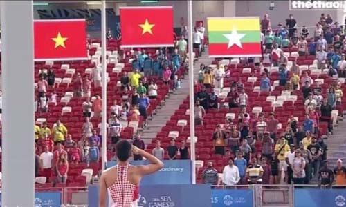 Trong kỳ SEA Games 28 trên đất Singapore, bạn bè quốc tế rất ấn tượng với VĐV Đào Văn Thủy.
