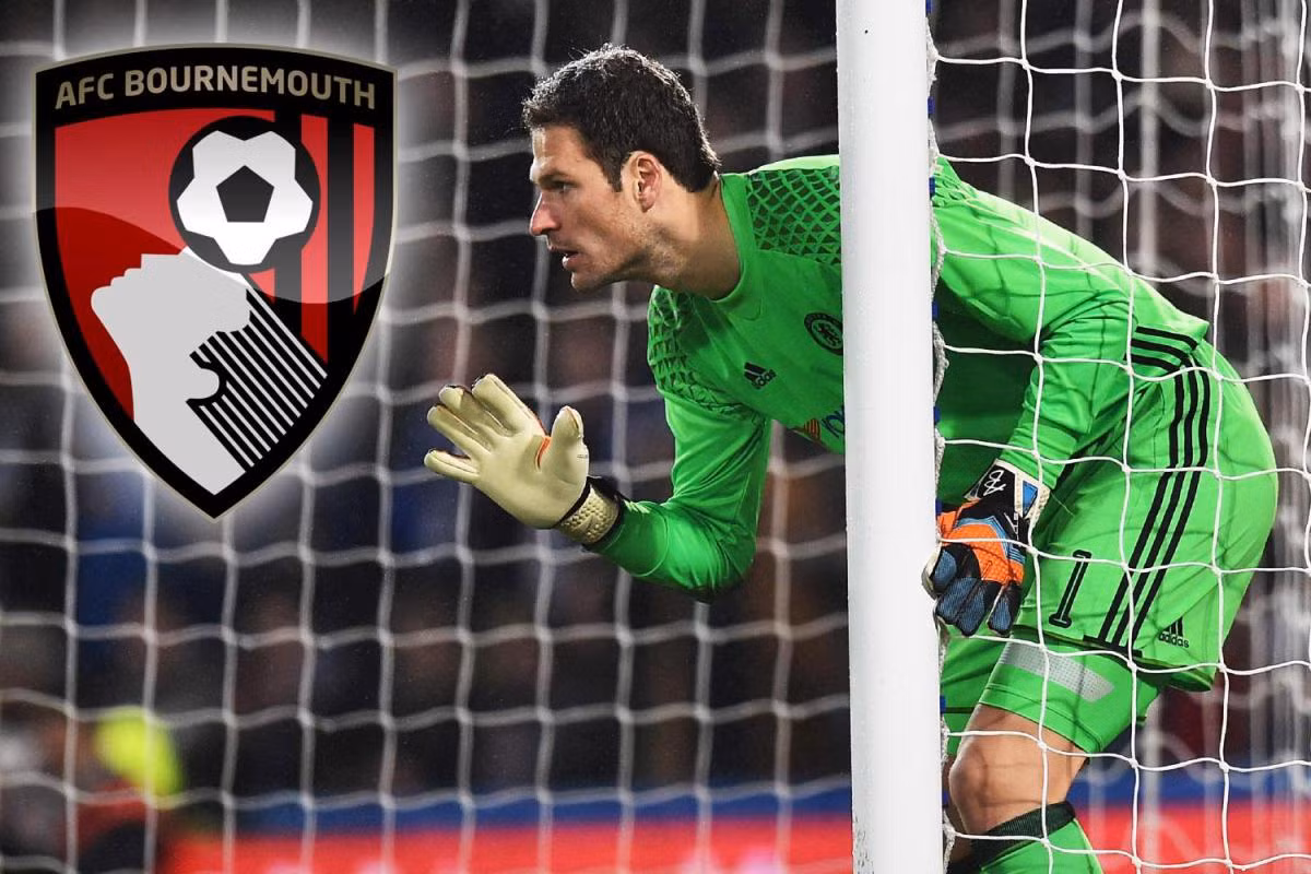 Bournemouth sắp có Begovic: Giới truyền thông Anh đưa tin, Bournemouth đã tiến rất gần tới khả năng chiêu mộ thành công thủ môn Asmir Begovic từ Chelsea với mức phí chuyển nhượng 15 triệu bảng. Thủ thành 28 tuổi còn thống nhất nốt các điều khoản cá nhân và kiểm tra y tế trước khi đặt bút gia nhập đội chủ sân Dean Court vào cuối tuần này. Ảnh: Goal