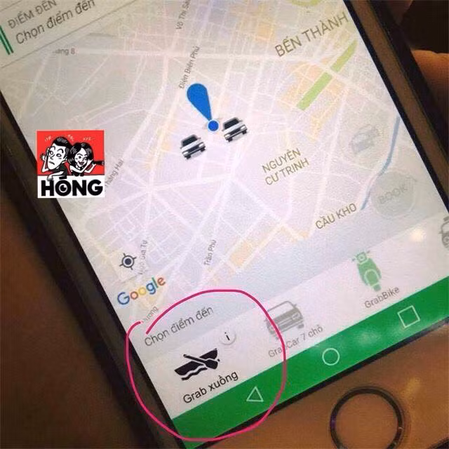 Dịch vụ xe ôm công nghệ được update thêm dịch vũ xuồng.