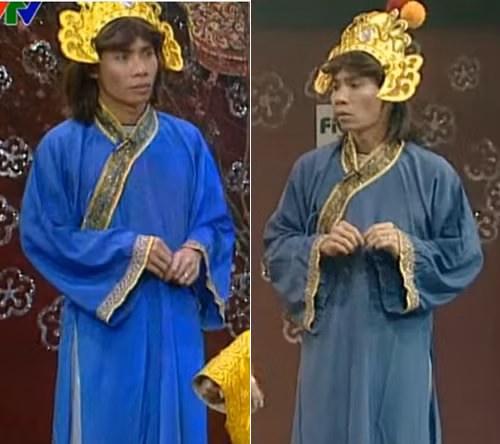 Bắc Đẩu của Táo quân năm 2005 không quá lộng lẫy. Diễn viên diện áo dài màu lam, mái tóc cắt ngắn và rẽ ngôi giữa.