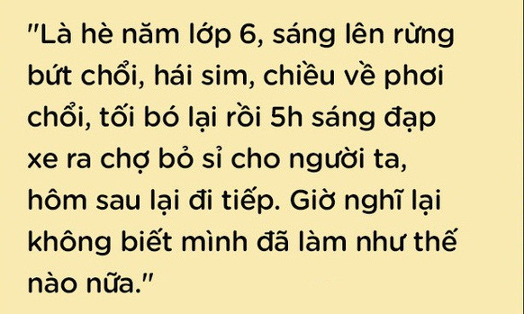Tất nhiên, theo nhiều người còn nhỏ thì việc học hành vẫn luôn là quan trọng nhất. Nhưng có những phút hứng chí lên làm cái này cái kia xong nhận lại được ít tiền, dù nhỏ thôi nhưng vẫn thấy vui và đáng nhớ đến tận ngày hôm nay.
