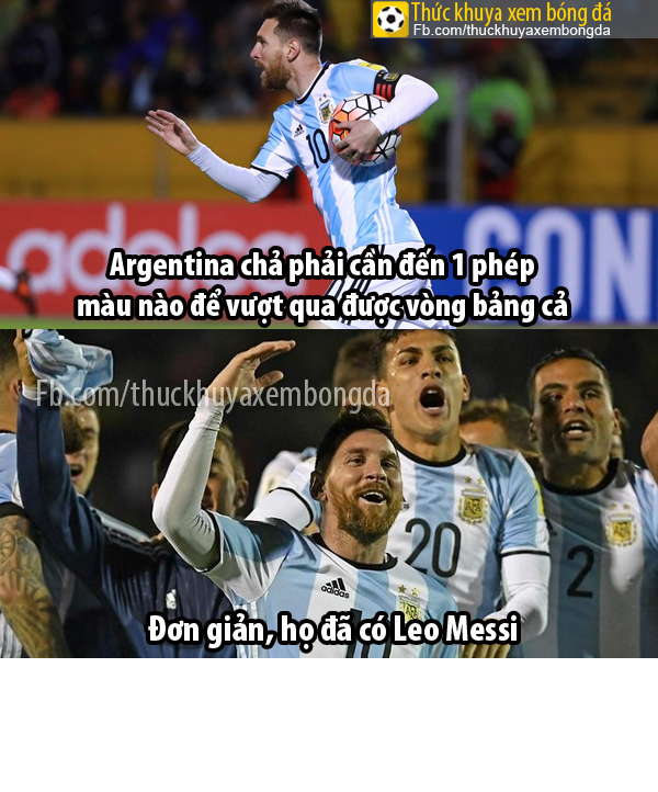 Argentina chẳng cần một phép màu bởi họ đã có một "vị thánh" mang tên Lionel Messi.