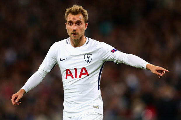 Barcelona công khai í định chiêu mộ chân chuyền Christian Eriksen của Tottenham để thay thế Iniesta.