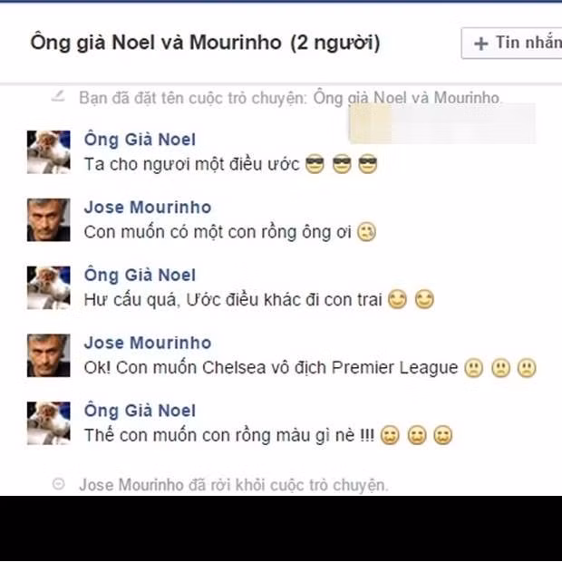 Điều ước của Mourinho đêm Giáng sinh.