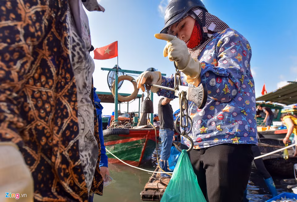 Cá mối khoảng 22.000 đồng/kg, cá duội 37.000 đồng/kg, cá thu 130.000 đồng/kg, thấp hơn bình quân ở các chợ khác từ 20-30%.