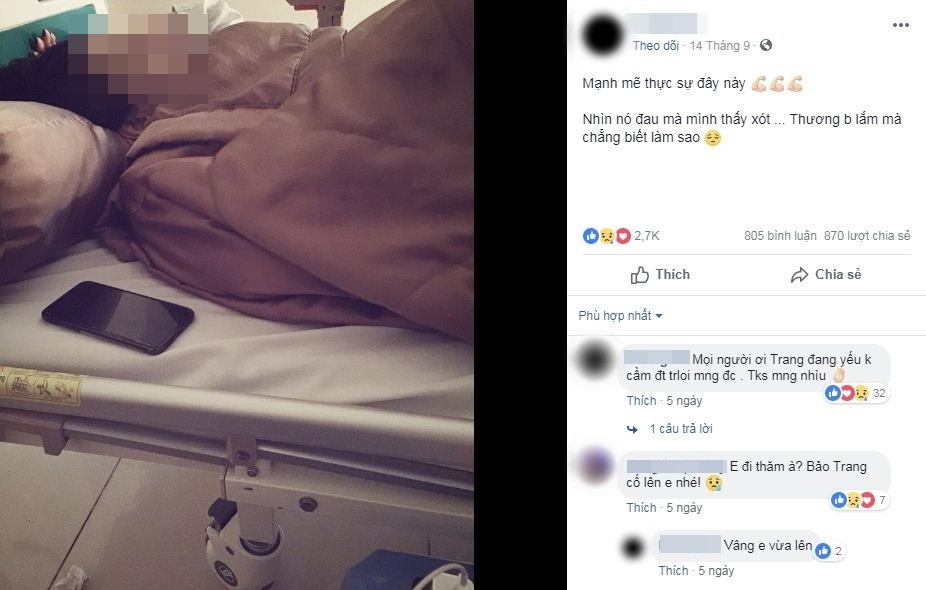 Theo bạn thân của Huyền Trang cho biết cô gái trẻ sinh năm 1993, quê ở Lạch Tray, Hải Phòng. Trang là cô gái trẻ trung, xinh đẹp được nhiều bạn bè yêu mến nhưng không may mắc phải căn bệnh ung thư dạ dày.