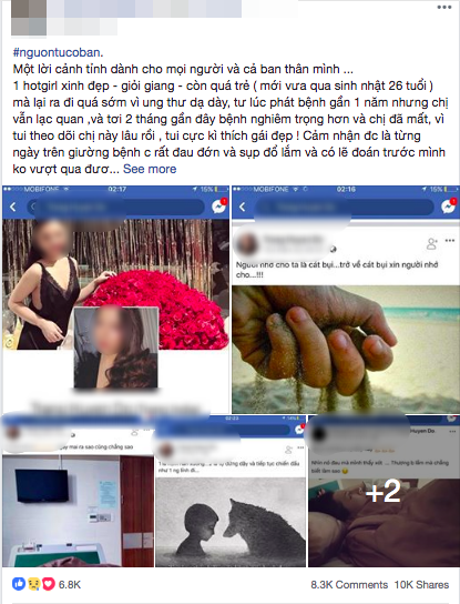 Co gai tre qua doi vi ung thu da day khien dan mang xot xa