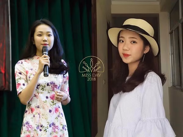 Kết hợp với bộ áo dài truyền thống, Nguyễn Minh Châu - CT42A sở hữu nét duyên dáng chẳng kém cạnh bất kỳ thí sinh Miss Ngoại giao nào.