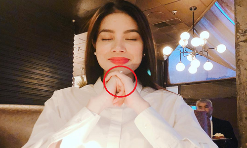 Bo mac tin bau bi, Pham Huong lai lo nhan la tren ngon tay ap ut