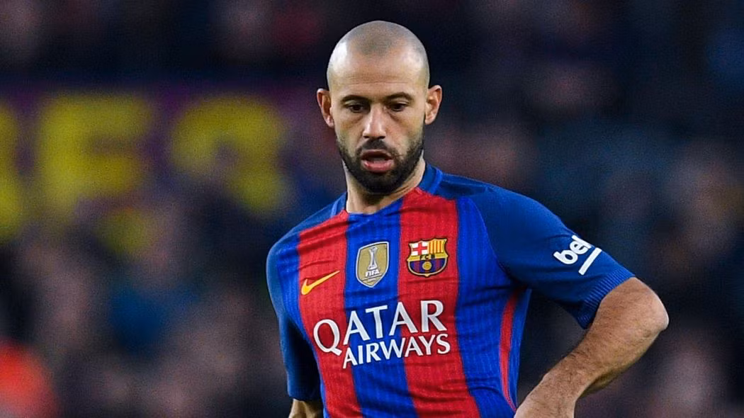 Trên trang chủ CLB, Barca xác nhận sẽ chia tay Mascherano sau 7 năm rưỡi gắn bó. Ảnh: Barca