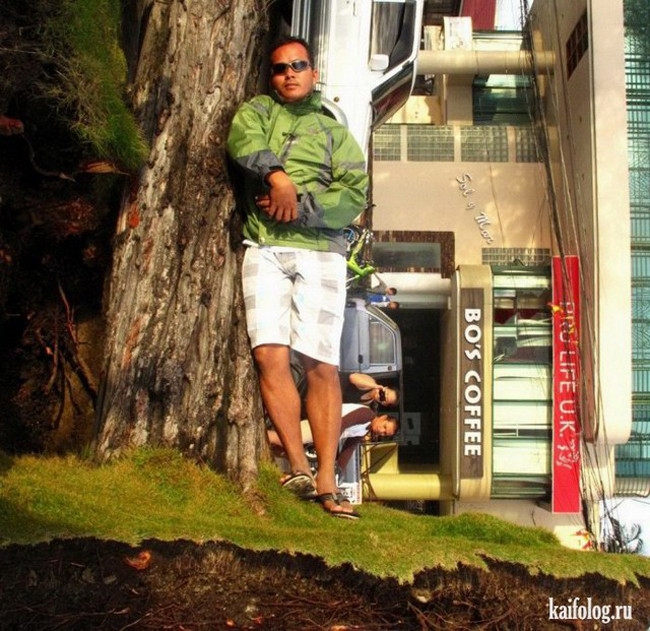 Ai mới là người đang đứng và ai đang nằm.