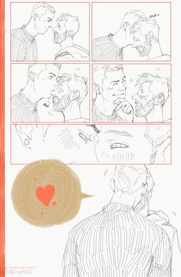 Theo nhận xét của cộng đồng mạng, đây là một câu chuyện đầy lãng mạn giữa hai đại kình địch Ronaldo và Messi.