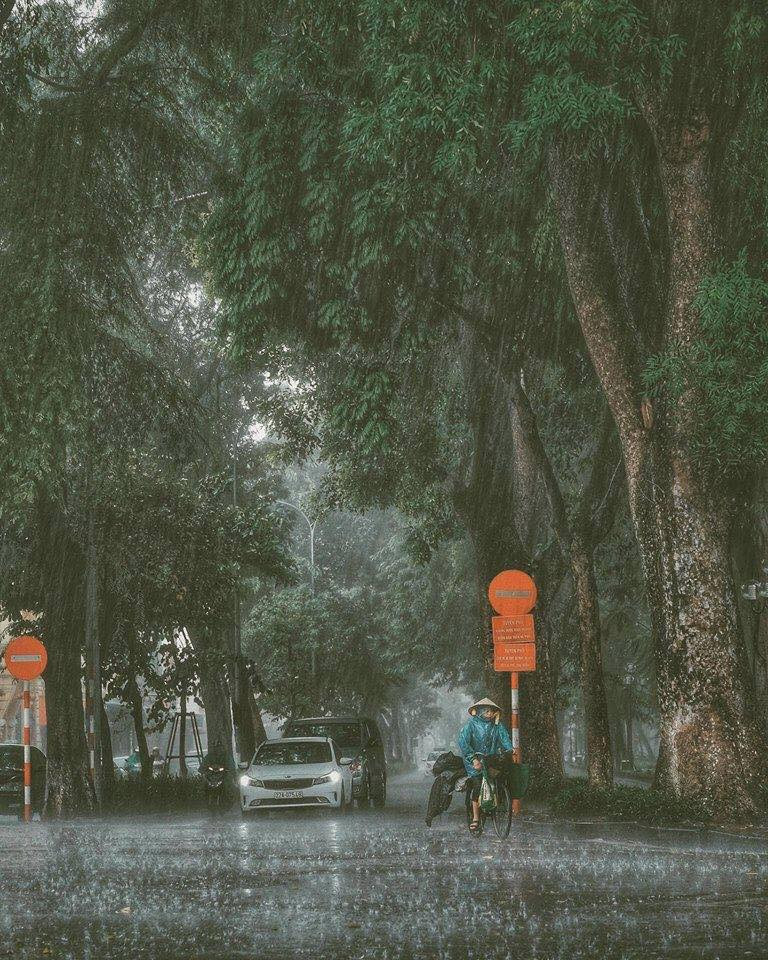 Những cơn mưa mùa thu của Hà Nội không lâu nhưng cũng đủ để làm cho không khí thủ đô nhẹ nhàng và dễ thở hơn.