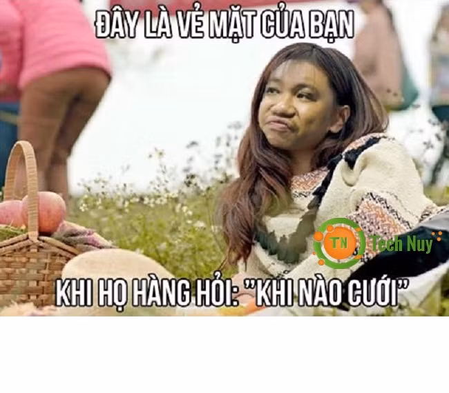 Đừng hỏi khi nào cưới? lúc nào vui sẽ cưới.