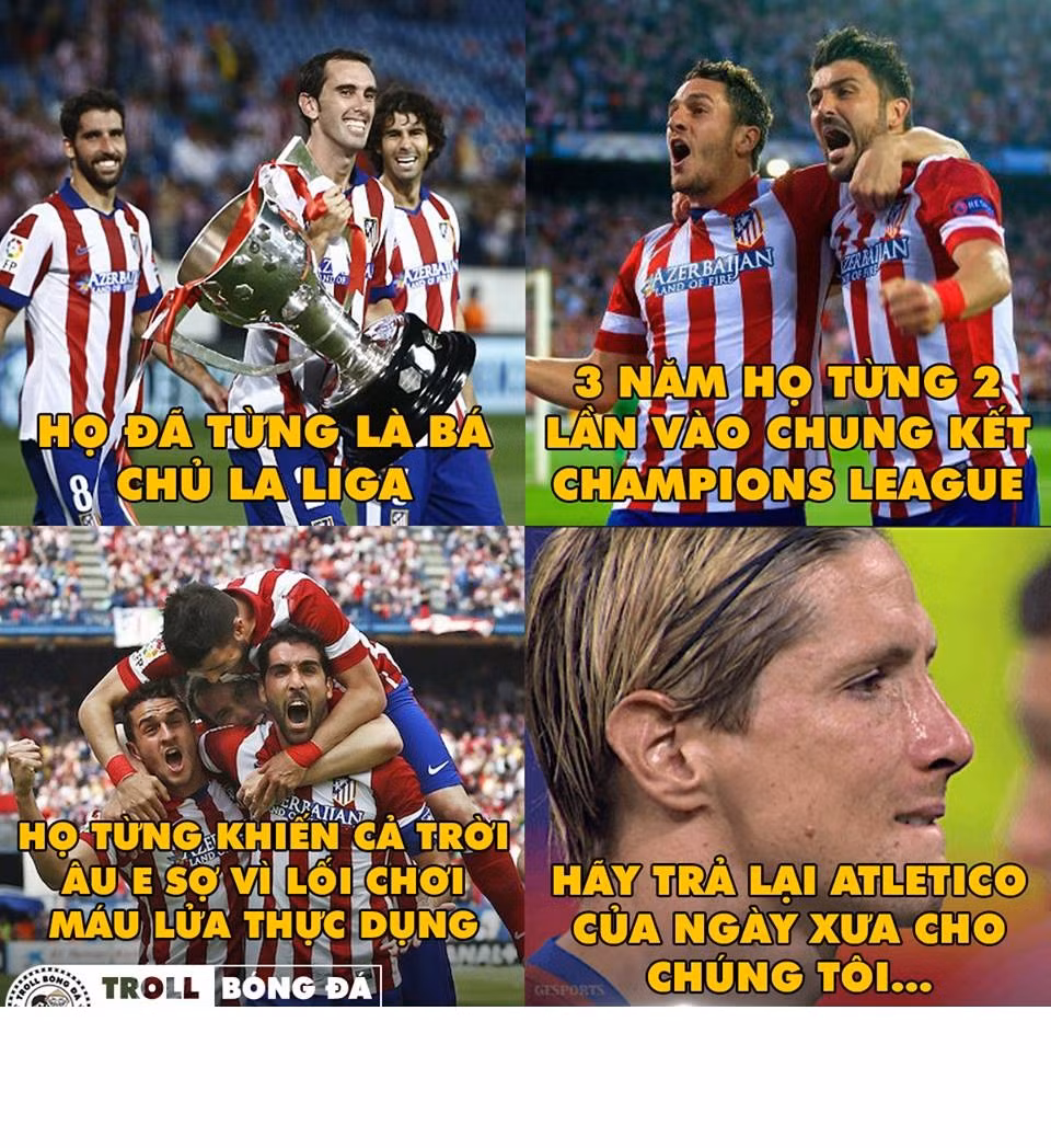 Atletico Madrid từng là vật cản khó chịu với các đại gia tại châu Âu nhưng giờ họ chẳng còn như xưa và đã phải chấp nhận xuống Europa League thi đấu.
