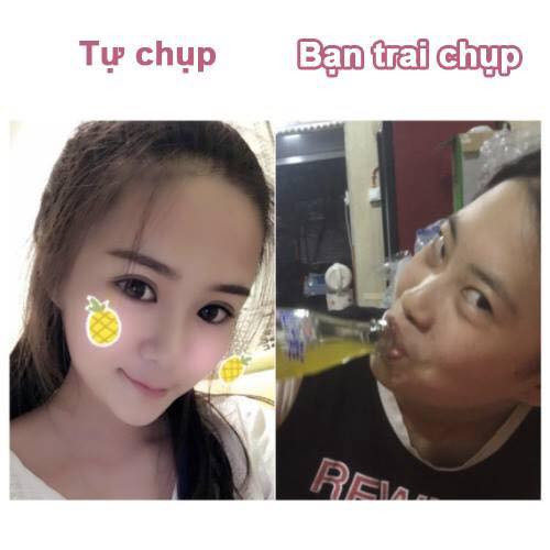 Trong cuộc tranh luận trên, ai cũng có lý tuy nhiên khách quan nhận thấy rằng, các chị em là người chịu thiệt trong những bức ảnh "tố cáo" giữa việc mình tự chụp đẹp hơn so với người yêu chụp cho.