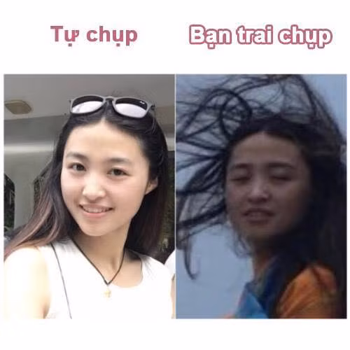 Rõ ràng, nhiều chị em sở hữu gương mặt khá xinh xắn với những đường nét tinh tú nhưng chẳng hiểu sao khi nhờ người yêu chụp ảnh, họ lại chẳng nhận được ra mình và tự hỏi rằng "ai đang xuất hiện trong ảnh vậy?".