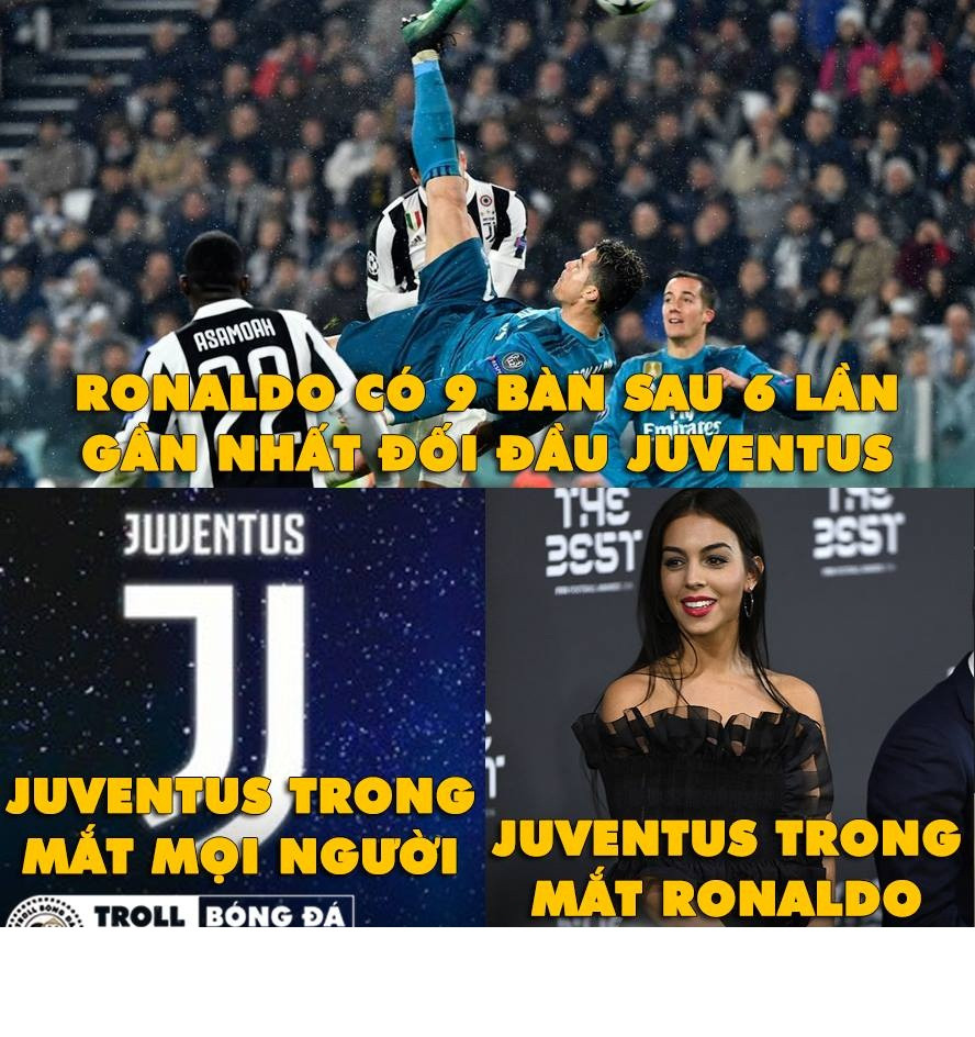 Có thể thấy Juve là "món ăn" khoái khẩu của Ronaldo và trong 6 lần đối đầu với "Bà đầm già thành Turin" CR7 đã có tới 9 bàn thắng.