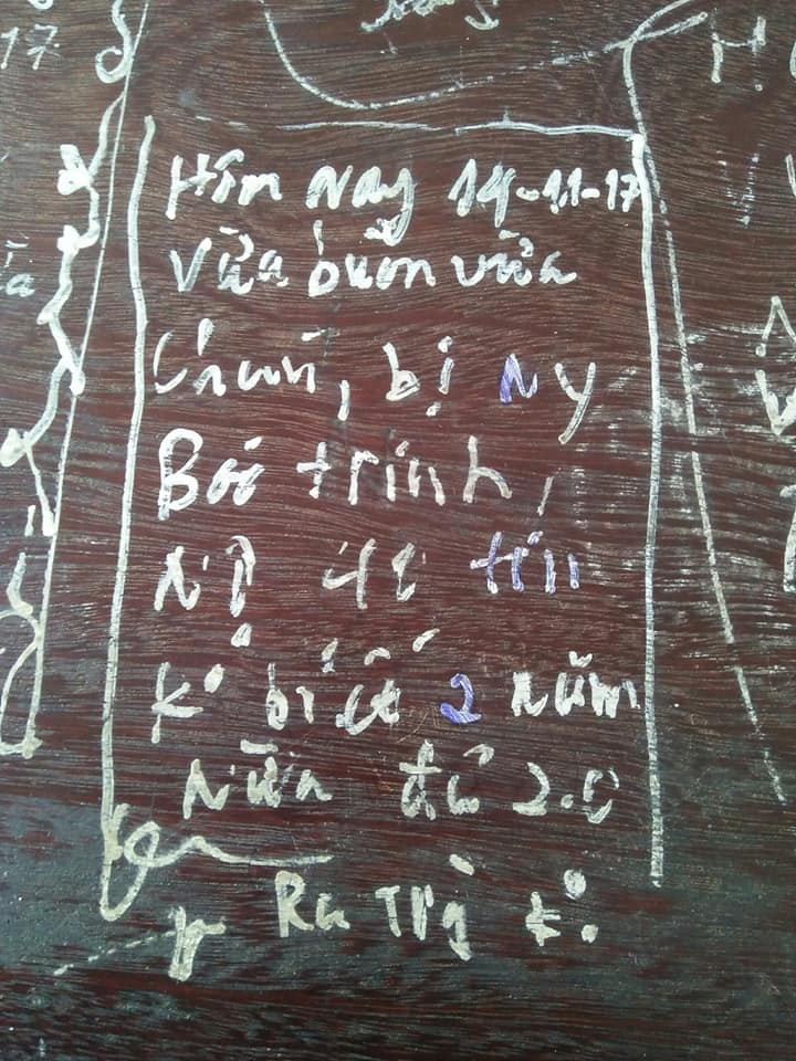Còn nickname Minh Hà thì bày tỏ rằng: "Đúng là nhất quỷ nhì ma, thứ ba học trò", dù biết là viết xong cũng chính mình phải xóa đi khi tổng vệ sinh nhưng vẫn cứ viết thôi vì nó là nơi giải tỏa cho những tiết học mà không một chữ nào lọt được vào đầu".