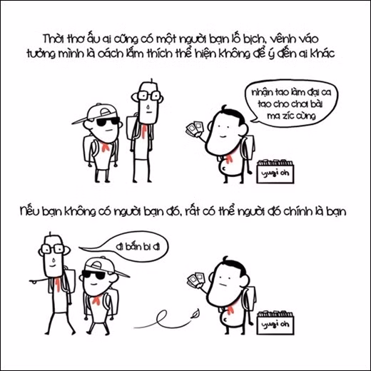 Đừng lấy vật chất để mua tình bạn mà hãy dùng tình cảm thực sự để kiếm được bạn thân.