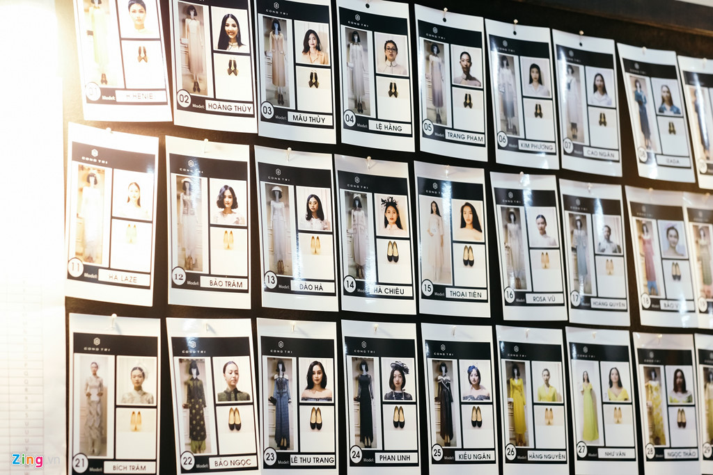 Mỗi show diễn của từng nhà thiết kế quy tụ từ 20 đến 30 người mẫu. Tổng cộng lên đến hơn 100 người mẫu và hàng chục nhân viên trang điểm, phục trang, tình nguyện viên... tụ tập trong hậu trường khá chật chội và đông đúc. Đây là bảng danh sách những người mẫu tham dự show Công Trí Coco yêu dấu, trong đó có top 3 Hoa hậu Hoàn vũ Việt Nam 2018: H'Hen Niê, Hoàng Thùy, Mâu Thủy.